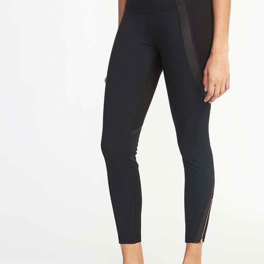 4 for $20: High-Rise 7/8-Length Ponte-Knit Ankle-Zip Street Leggings for Women